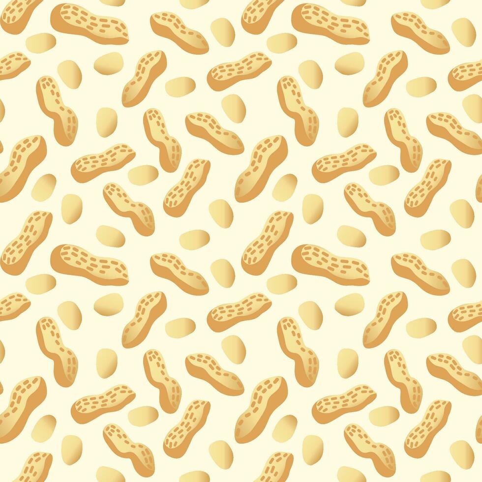 Peanuts are a seamless pattern. Perfect for various projects like textiles, paper crafts, and more. vector