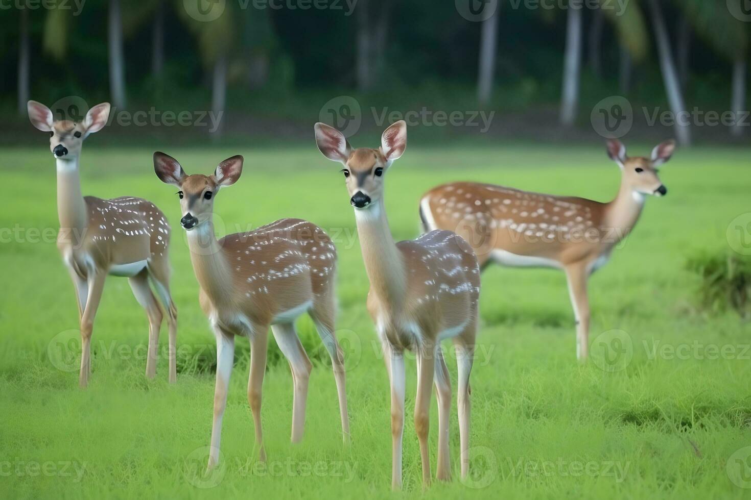 cute deer in the wild. Neural network AI generated photo