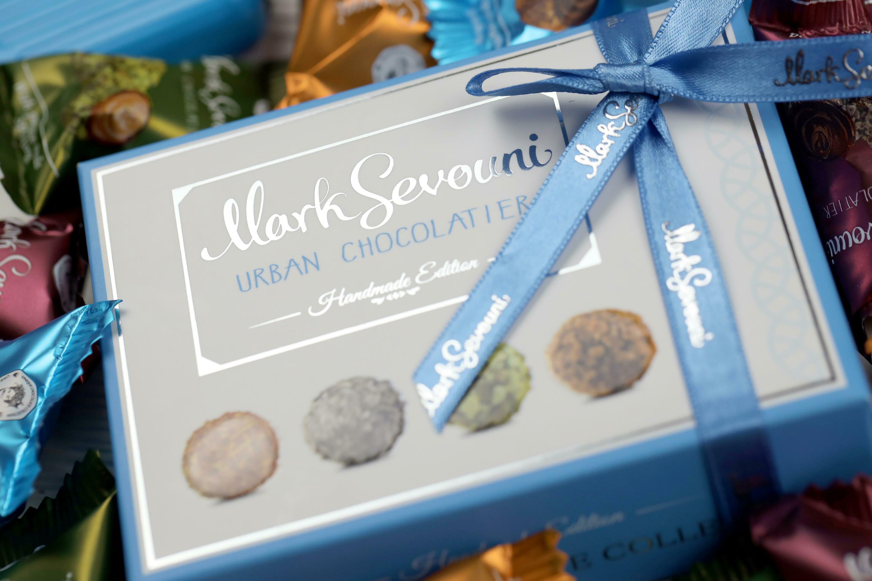 KHARKOV, UKRAINE - FEBRUARY 14, 2021 Mark Sevouni urban chocolatier ...