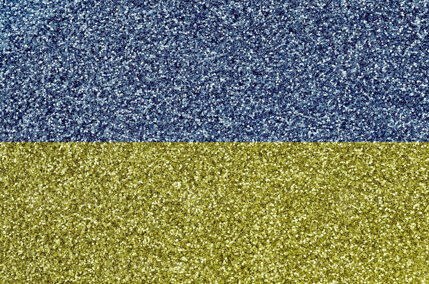 Ukraine flag depicted on many small shiny sequins. Colorful festival background for party photo