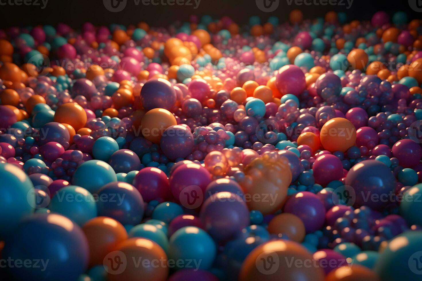 Iridescent acrylic drops abstract background. Neural network AI generated photo