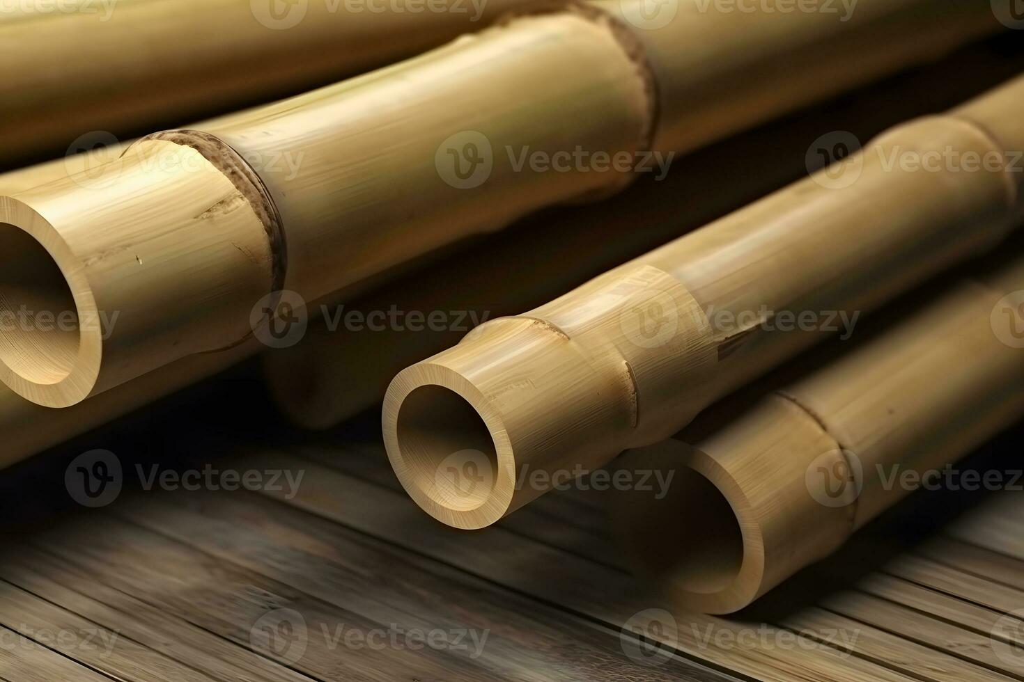 bamboo texture background for interior or exterior design. Neural network AI generated photo