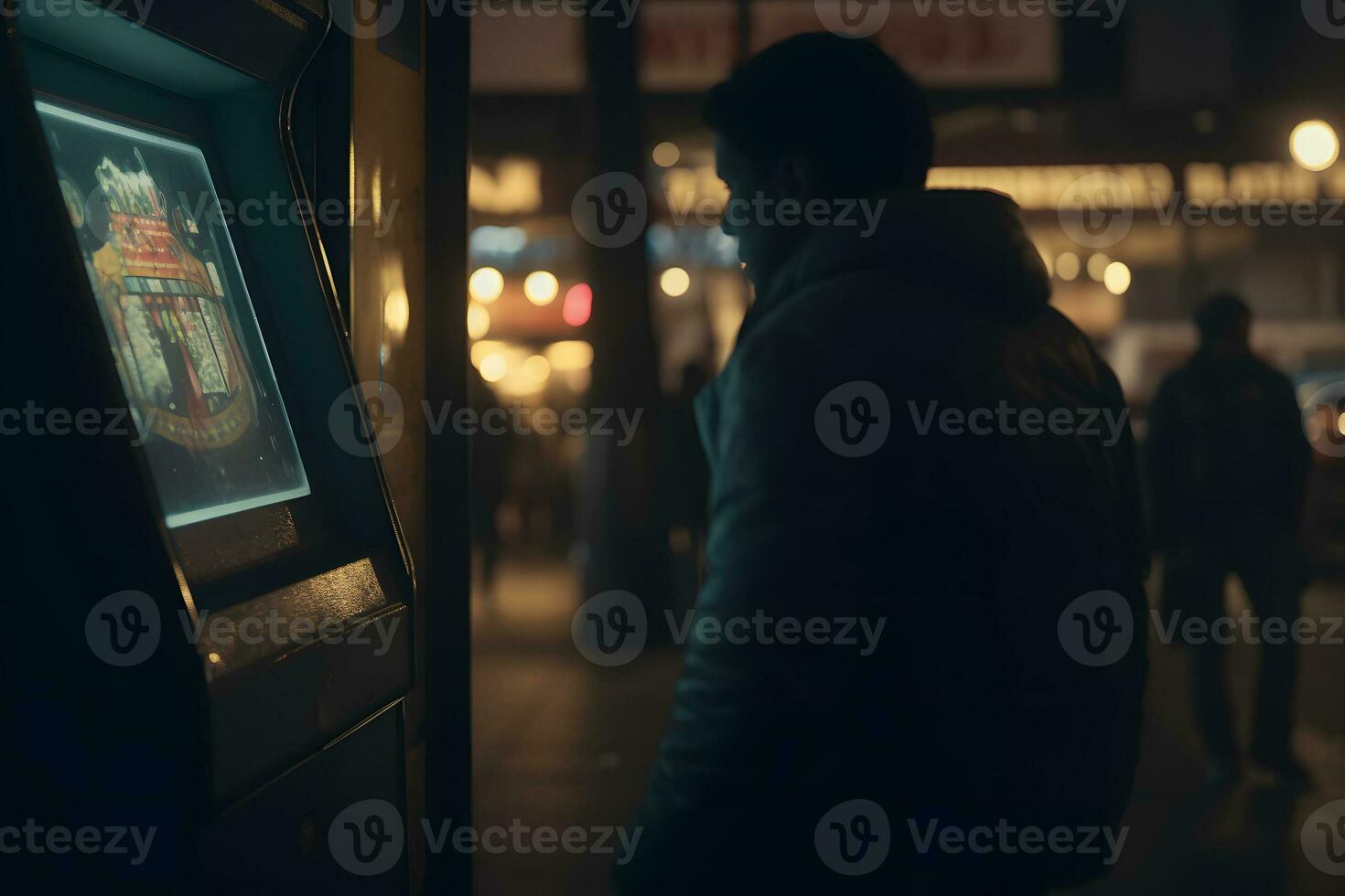 Slot machines in Las Vegas. Neural network AI generated photo