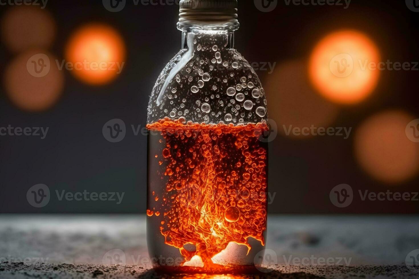 amor elixir botella. neural red ai generado foto