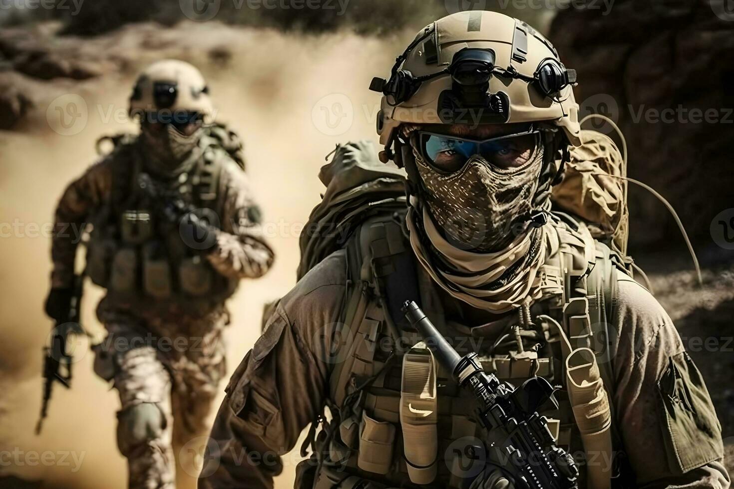 US Army Special Forces Group soldier. Neural network AI generated photo