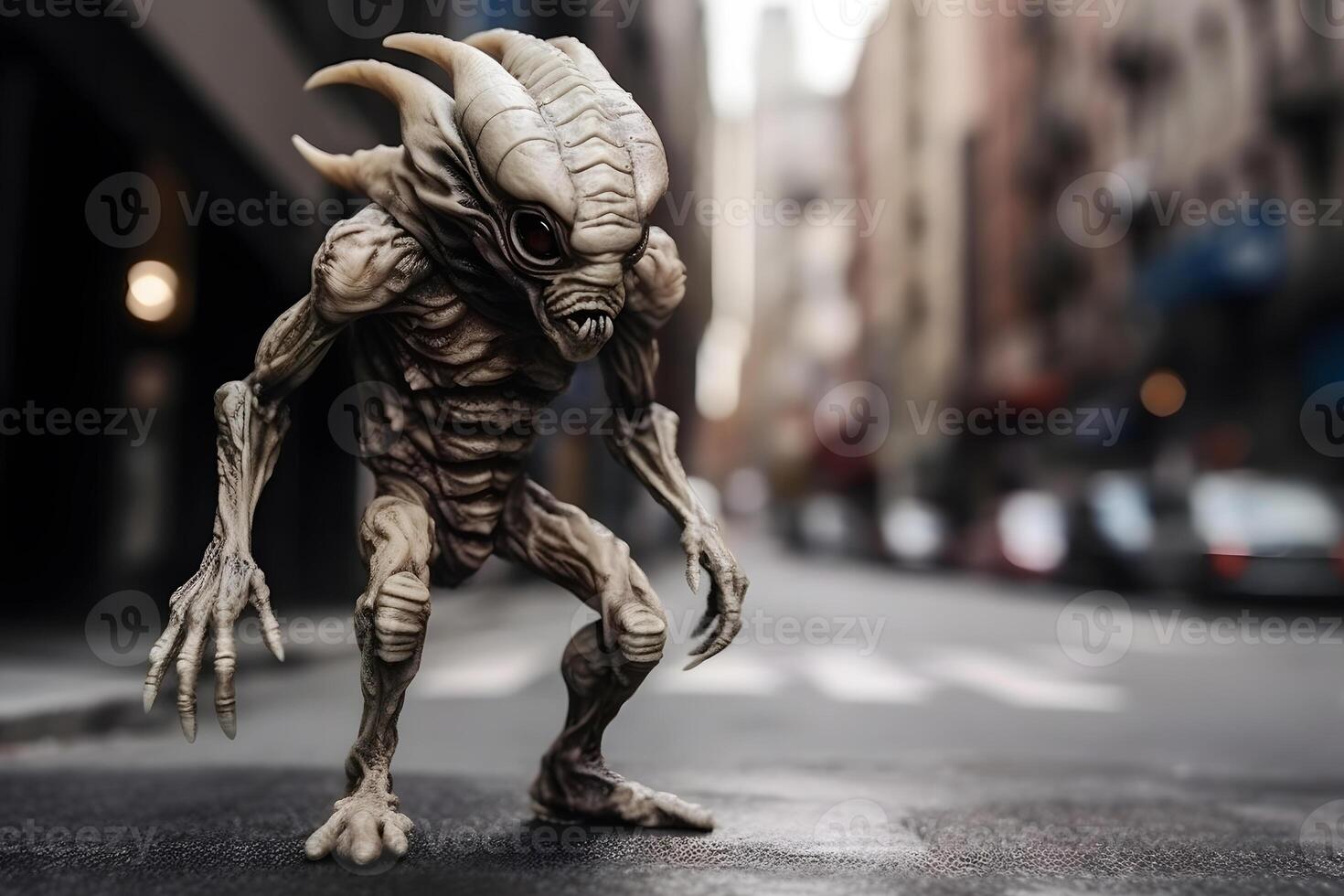 Reptilian humanoid. Reptiloid. Neural network AI generated photo