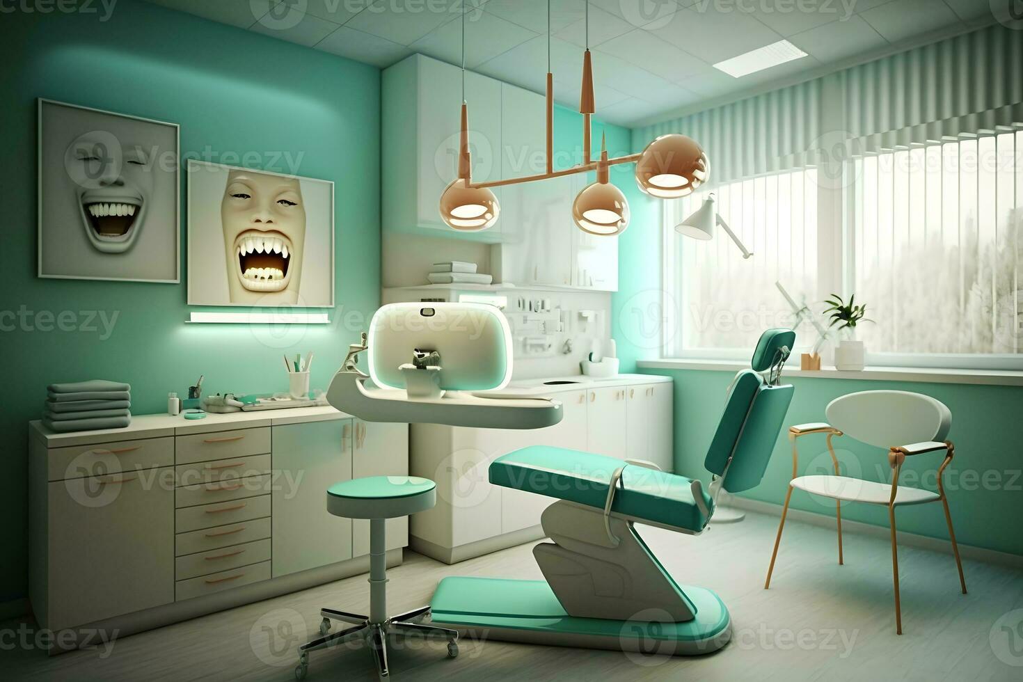 Medical cosmetology or dental office. neural, ai, generated, artifical intelligence, neuro photo