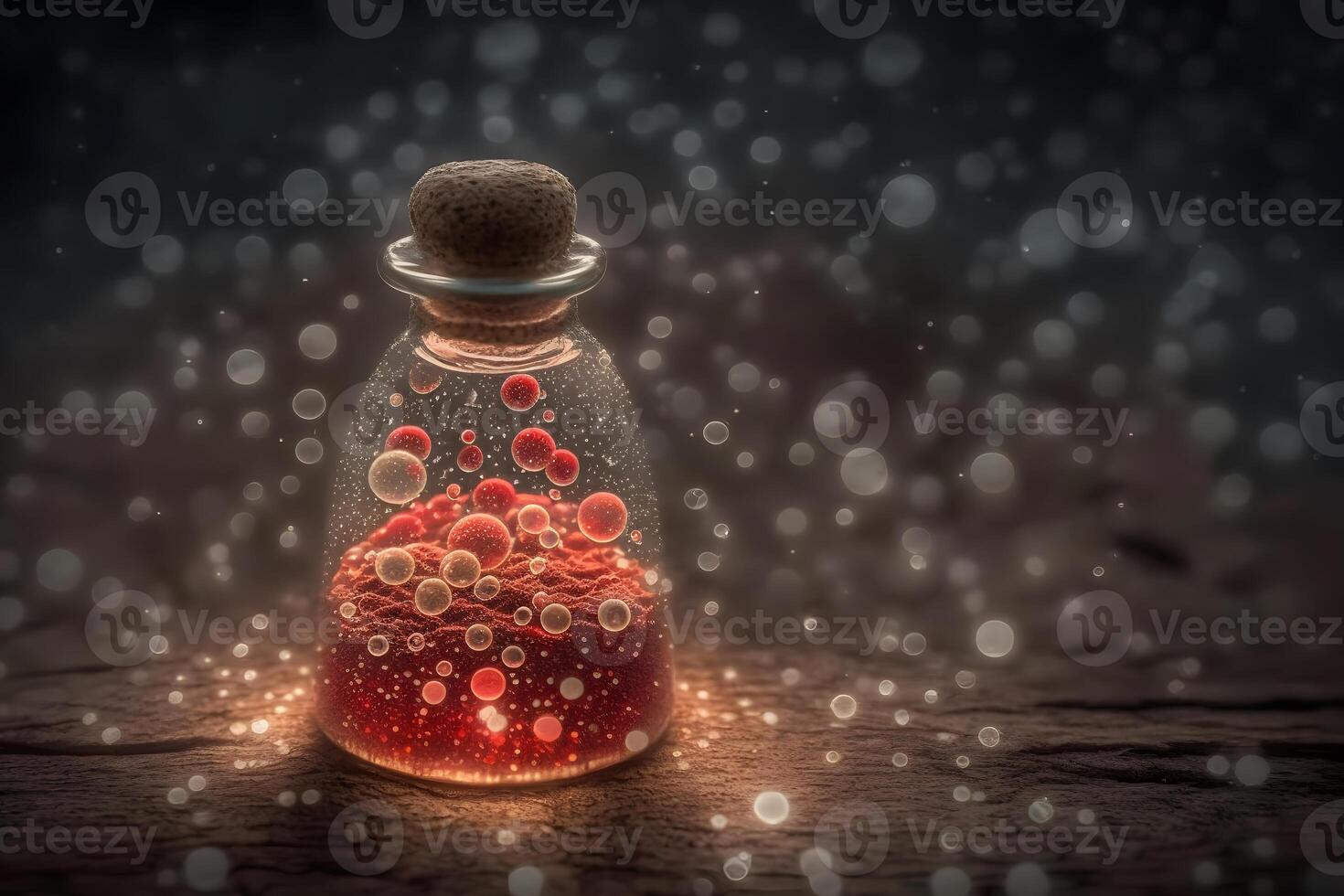 love elixir bottle. Neural network AI generated photo