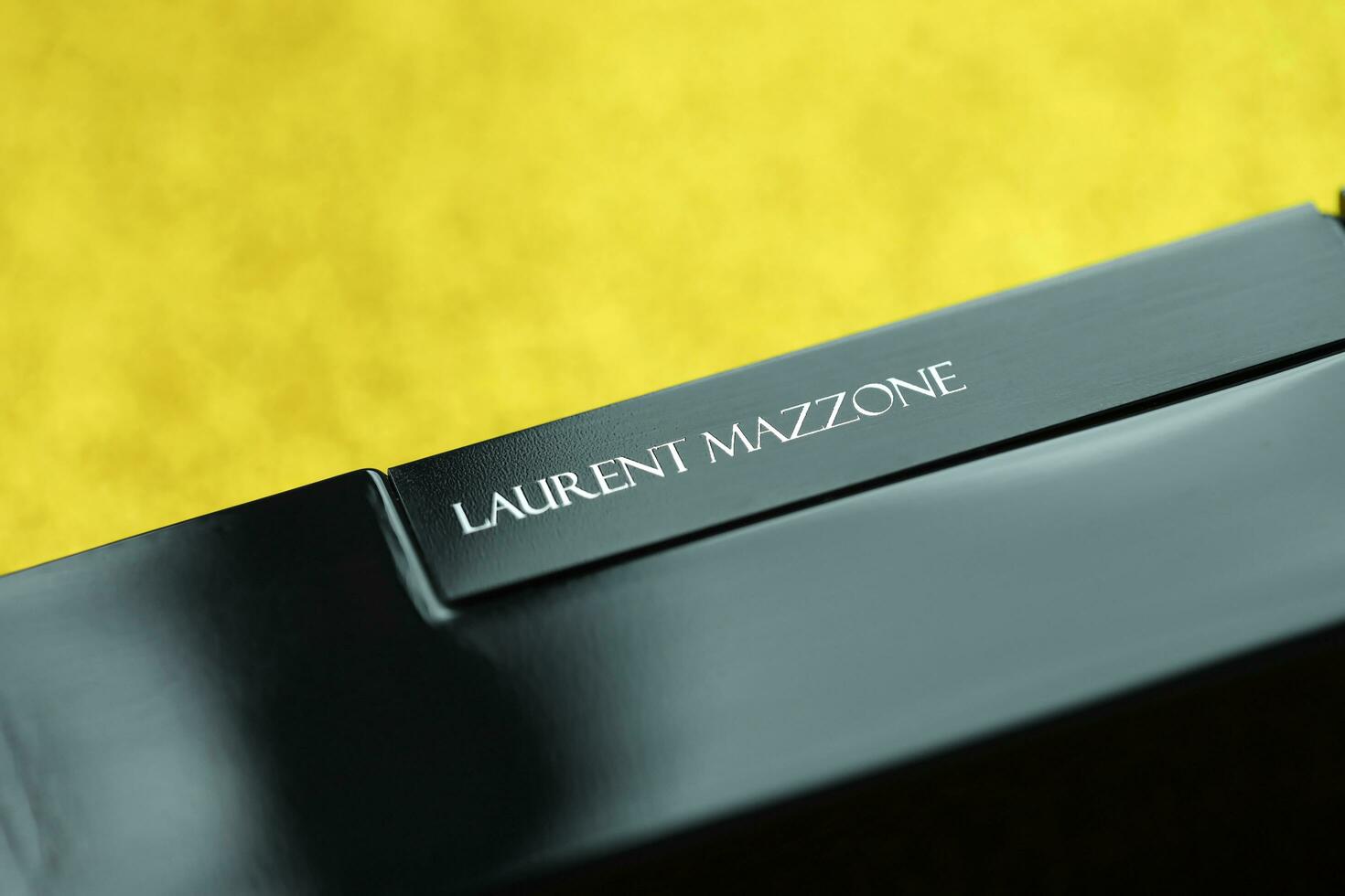 KYIV, UKRAINE - MAY 4, 2022 Bottle of Laurent Mazzone Sensual Orchid premium luxury perfume photo