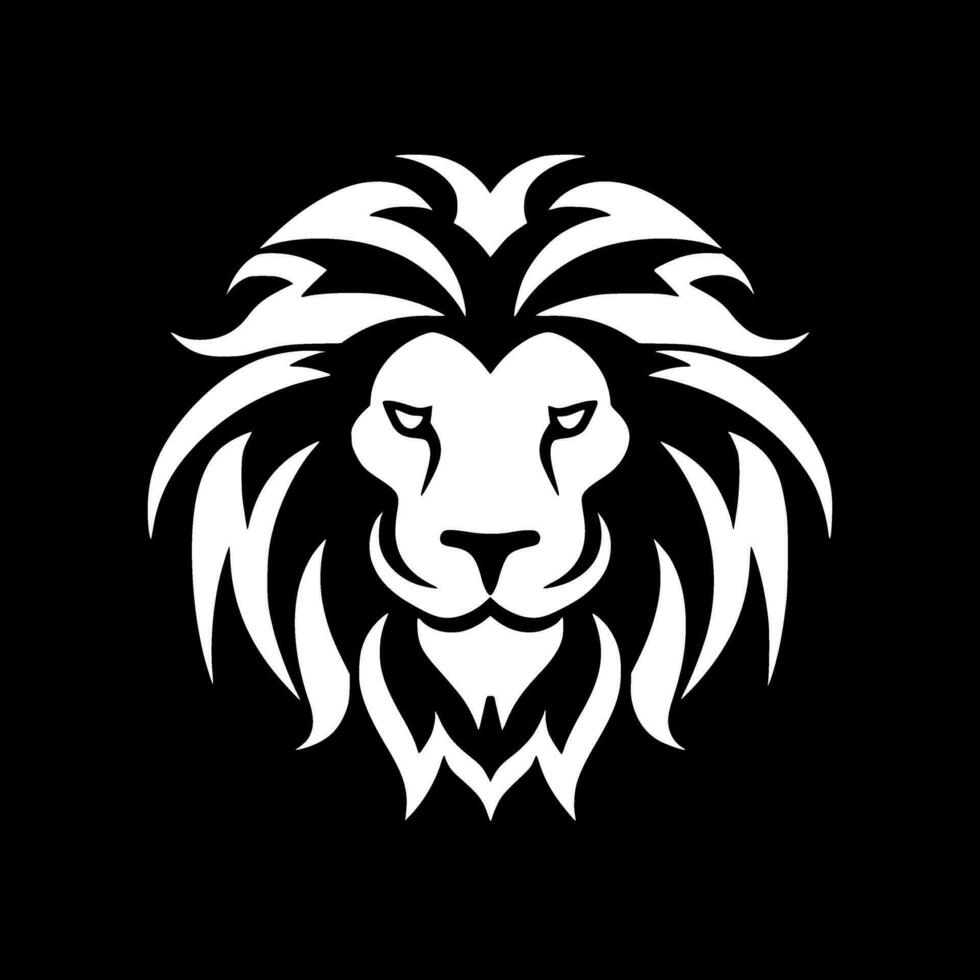 Lion, Minimalist and Simple Silhouette - Vector illustration