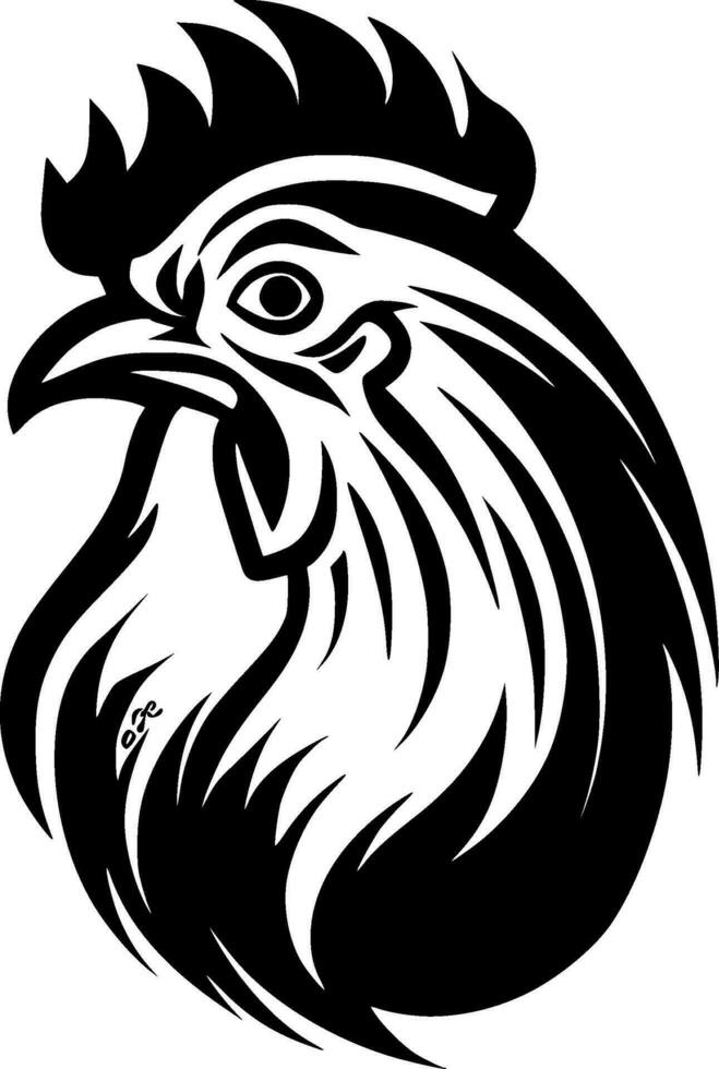 Rooster - High Quality Vector Logo - Vector illustration ideal for T-shirt graphic