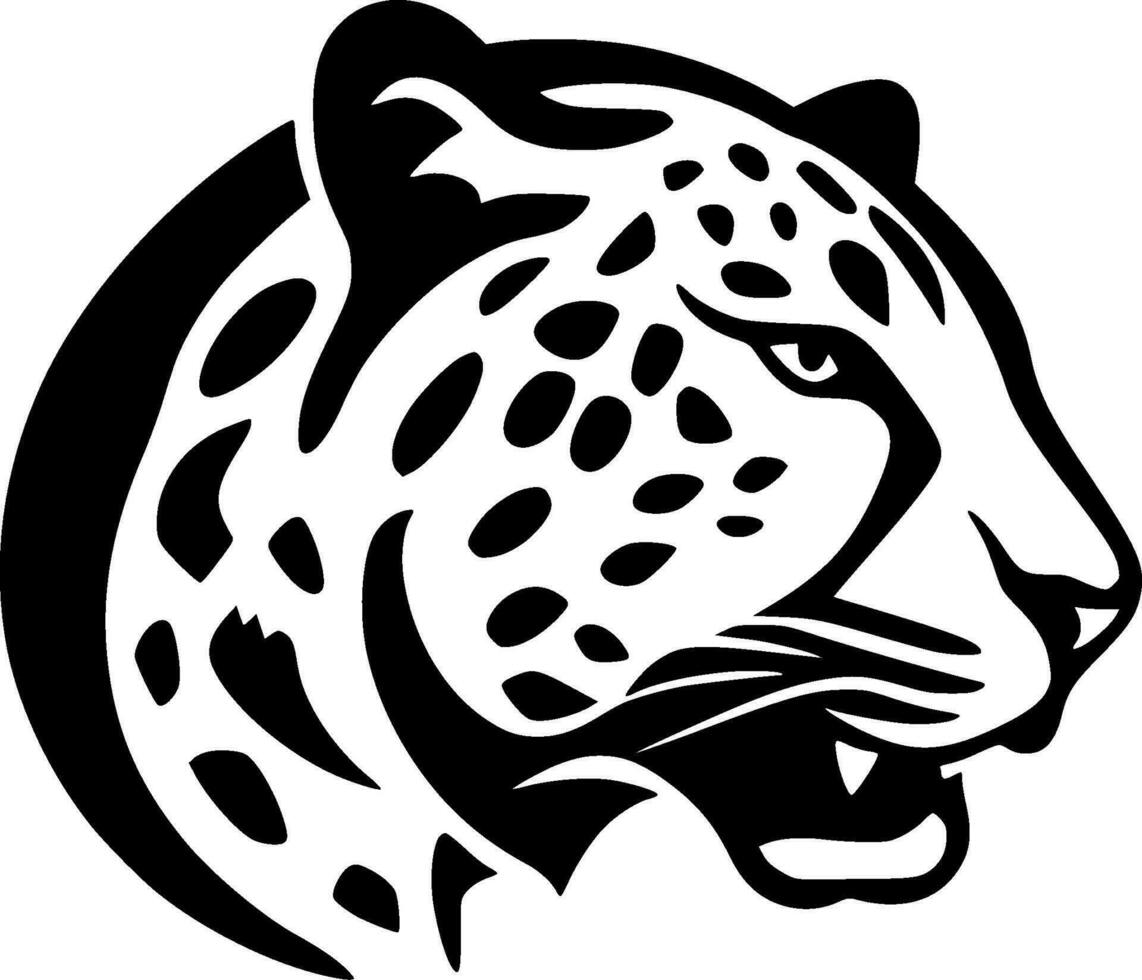 Leopard, Minimalist and Simple Silhouette - Vector illustration