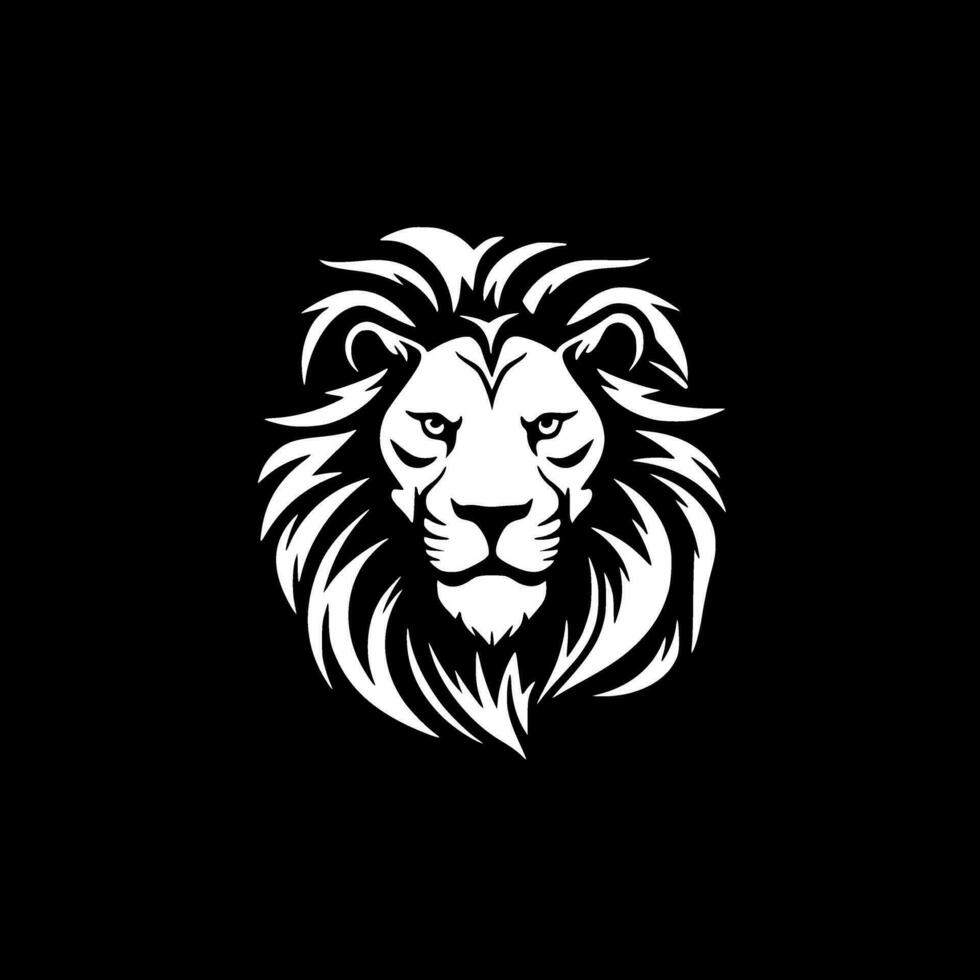 Lion - Minimalist and Flat Logo - Vector illustration