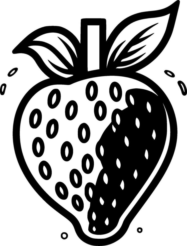 Strawberry - High Quality Vector Logo - Vector illustration ideal for T-shirt graphic