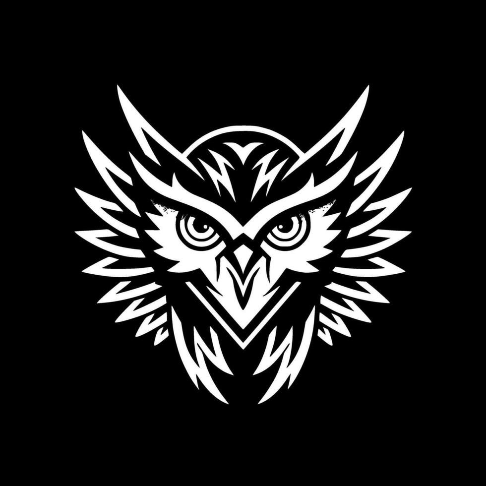 Owl - Minimalist and Flat Logo - Vector illustration