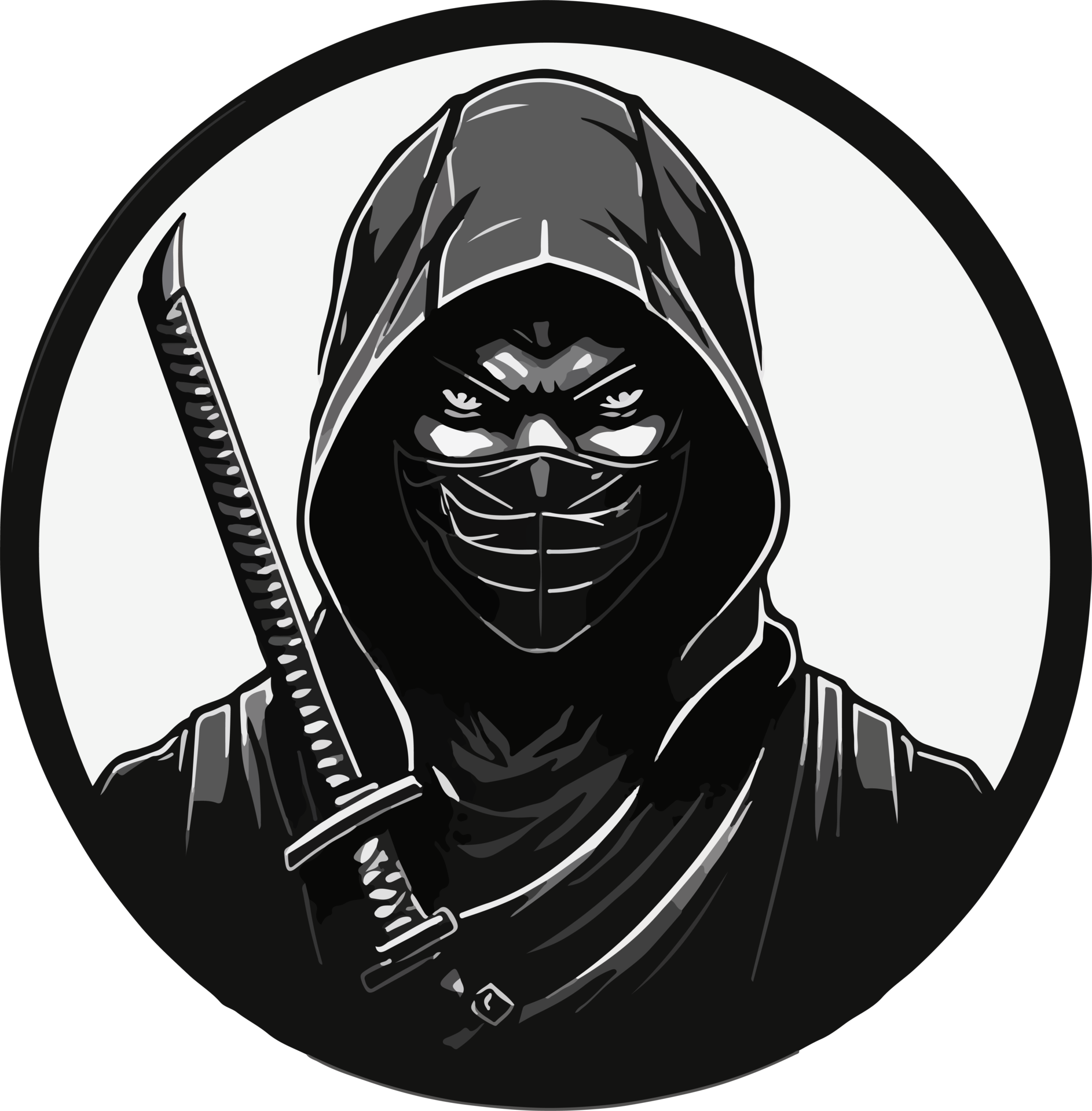 Black Ninja Logo Mascot Design With AI Generative 29621995 PNG black-ninja-logo-mascot-design-with-ai-generative-29621995-png