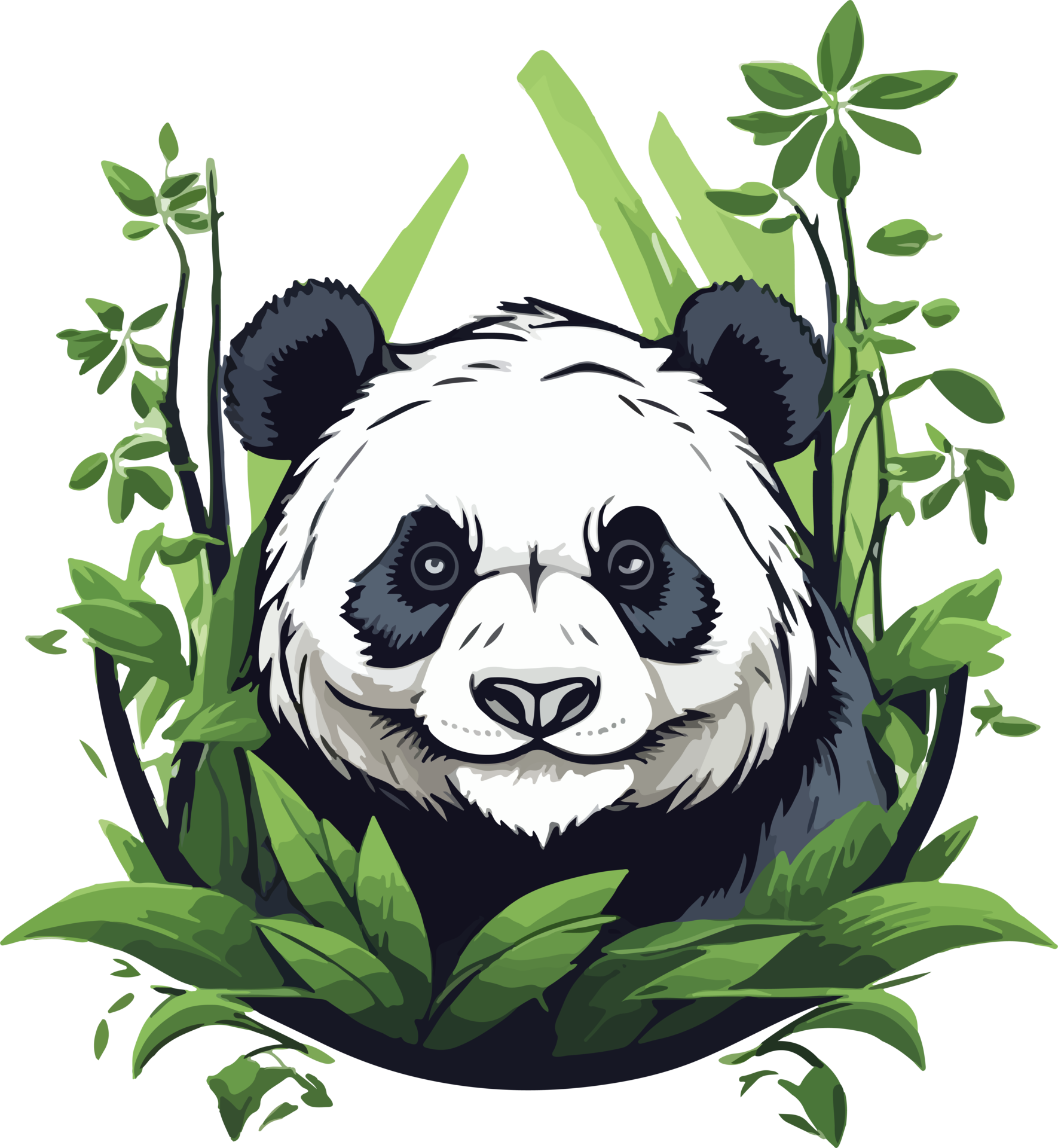 Panda Logo Mascot Design with AI Generative 29621997 PNG