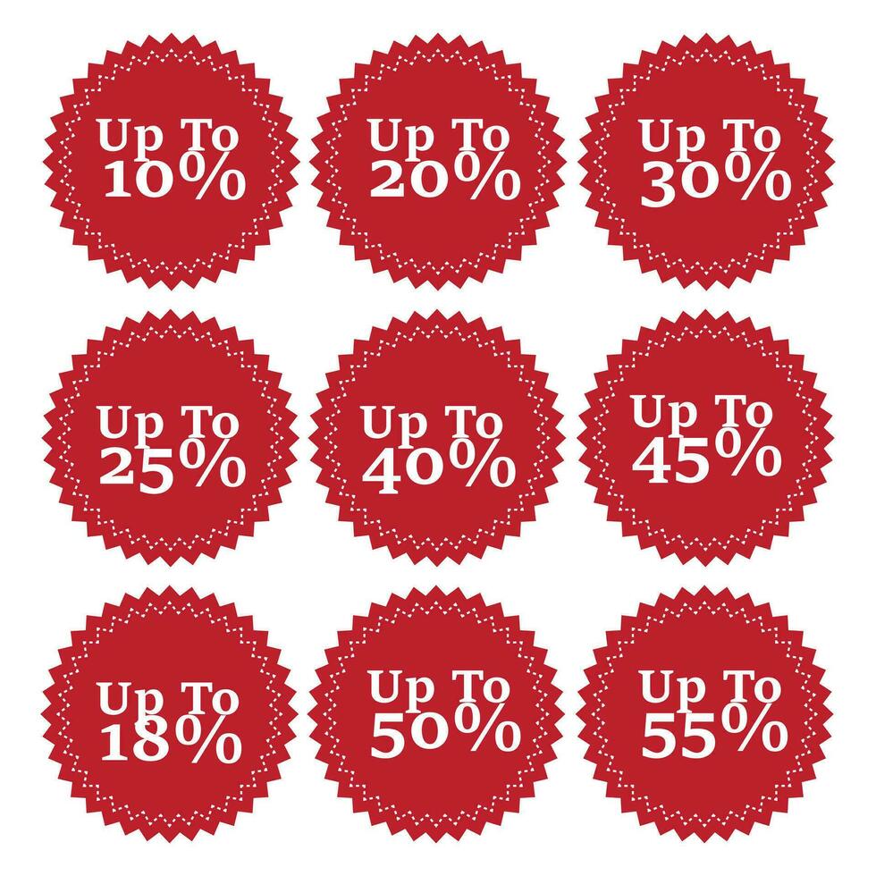 Best choice, order now, special offer, new and big sale banners. Red ribbons, tags and stickers. Vector illustration