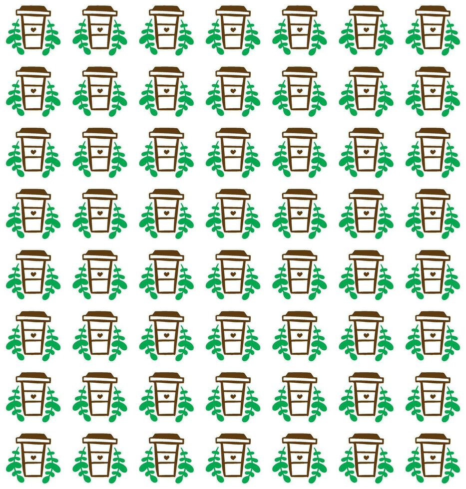 international day of coffee background with hand drawn and realistic llustration vector