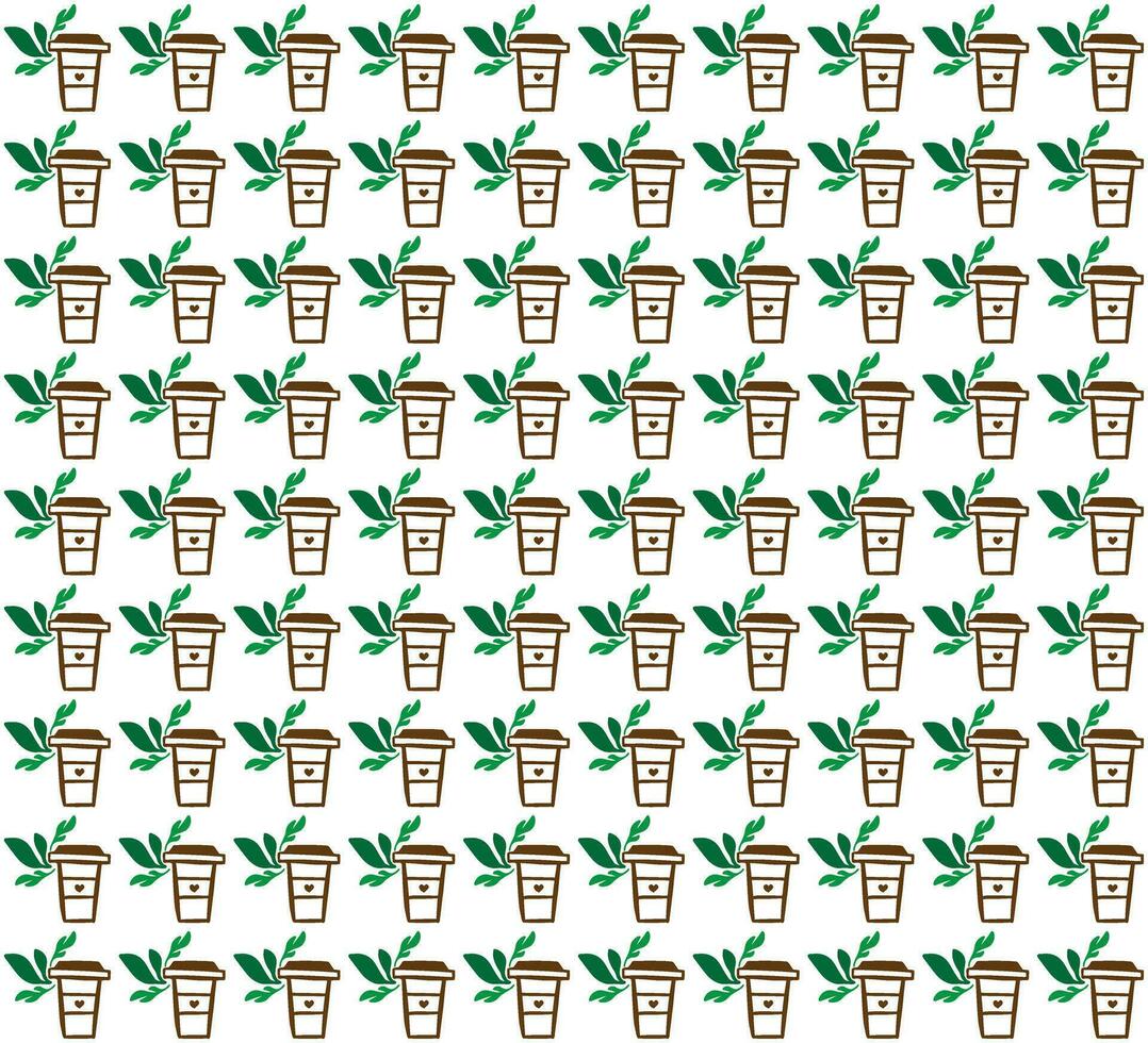 international day of coffee background with hand drawn and realistic llustration vector