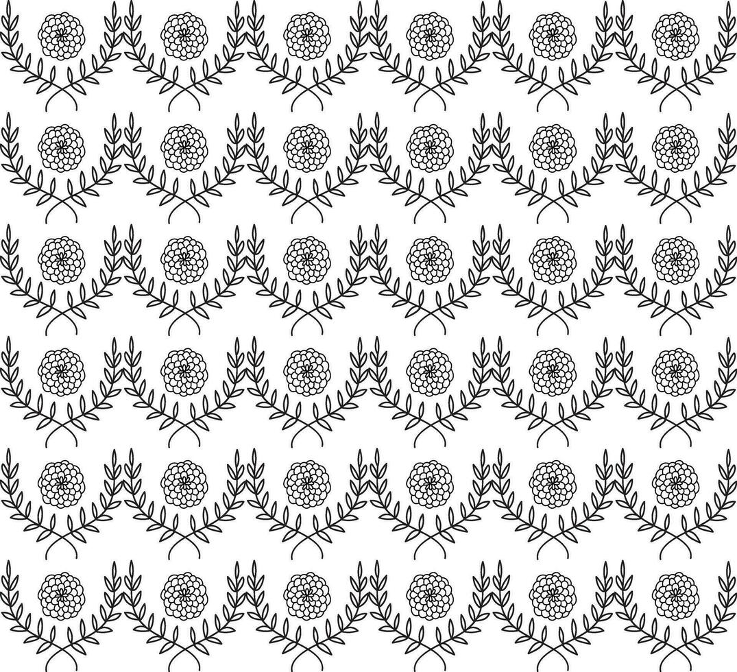 geométrico floral conjunto de sin costura patrones. blanco y negro vector antecedentes. sencillo ilustraciones.