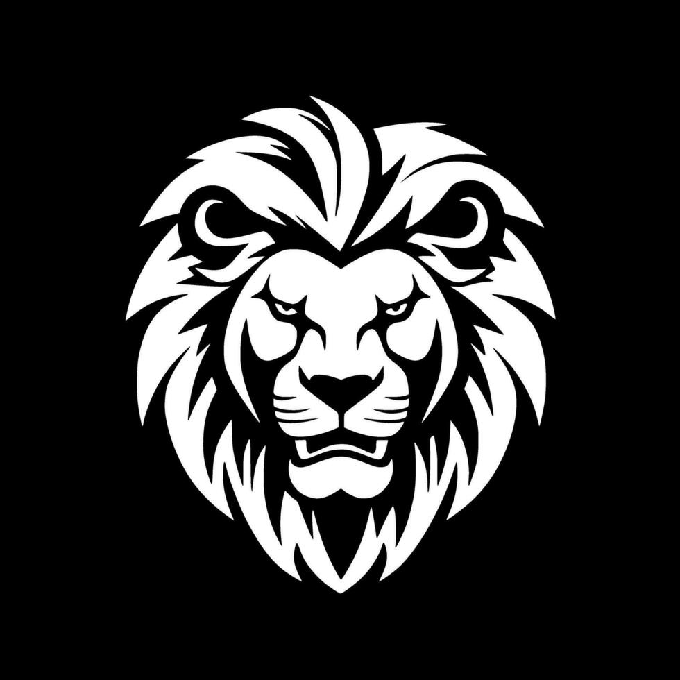 Lion - Minimalist and Flat Logo - Vector illustration