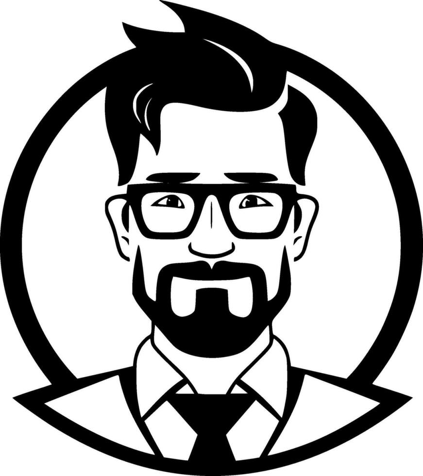 Teacher, Minimalist and Simple Silhouette - Vector illustration