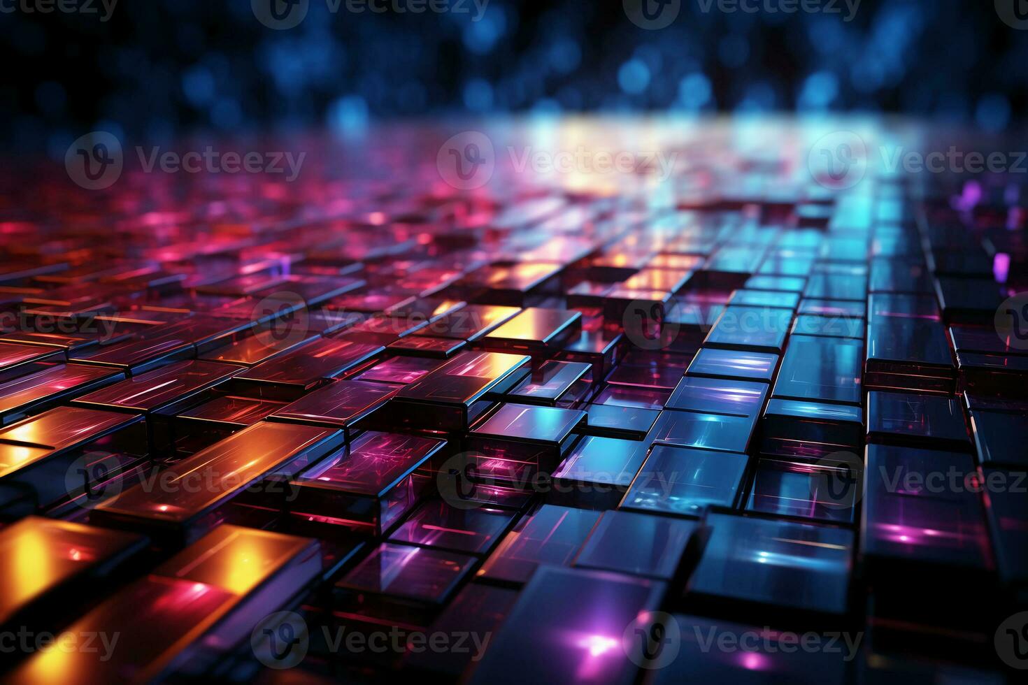 Cyberpac background, lines, abstract, magenta and cyan colors. AI generative photo