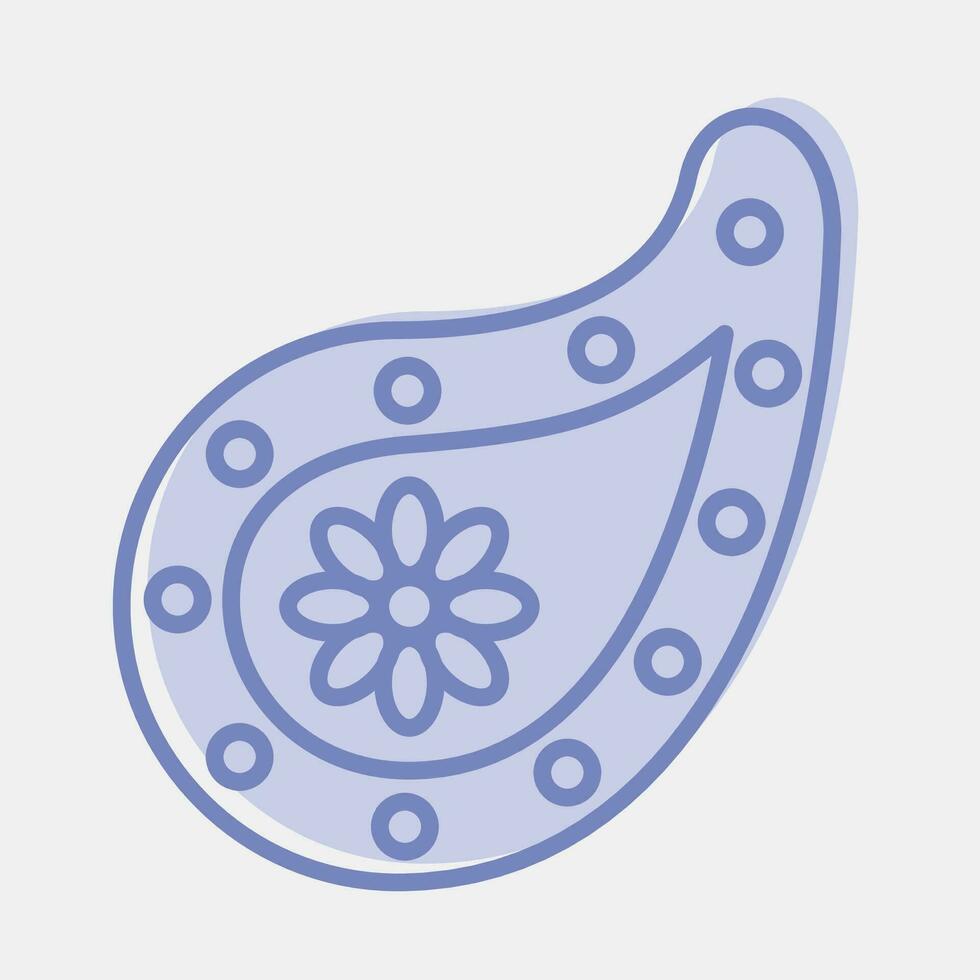 Icon diwali decorate. Diwali celebration elements. Icons in two tone style. Good for prints, posters, logo, decoration, infographics, etc. vector