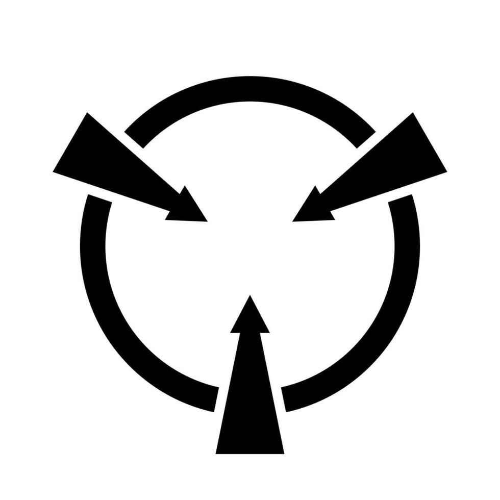 Circular Sign Static Device Symbol vector