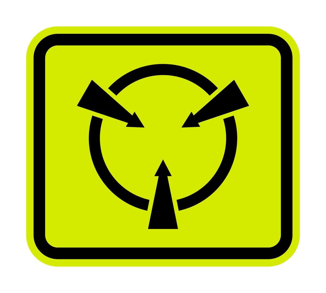 Circular Sign Static Device Symbol vector