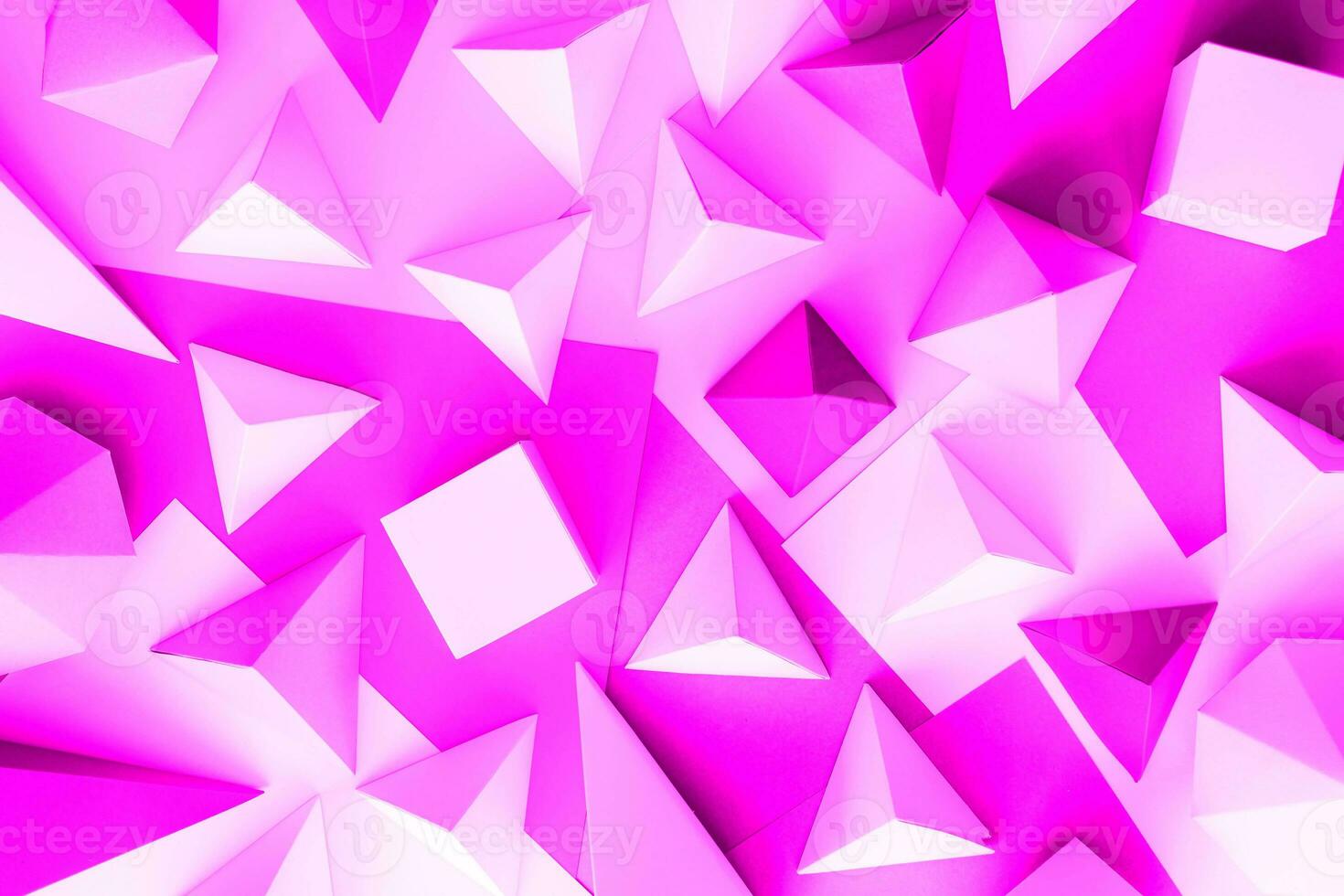 colorful geometric paper object pack photo