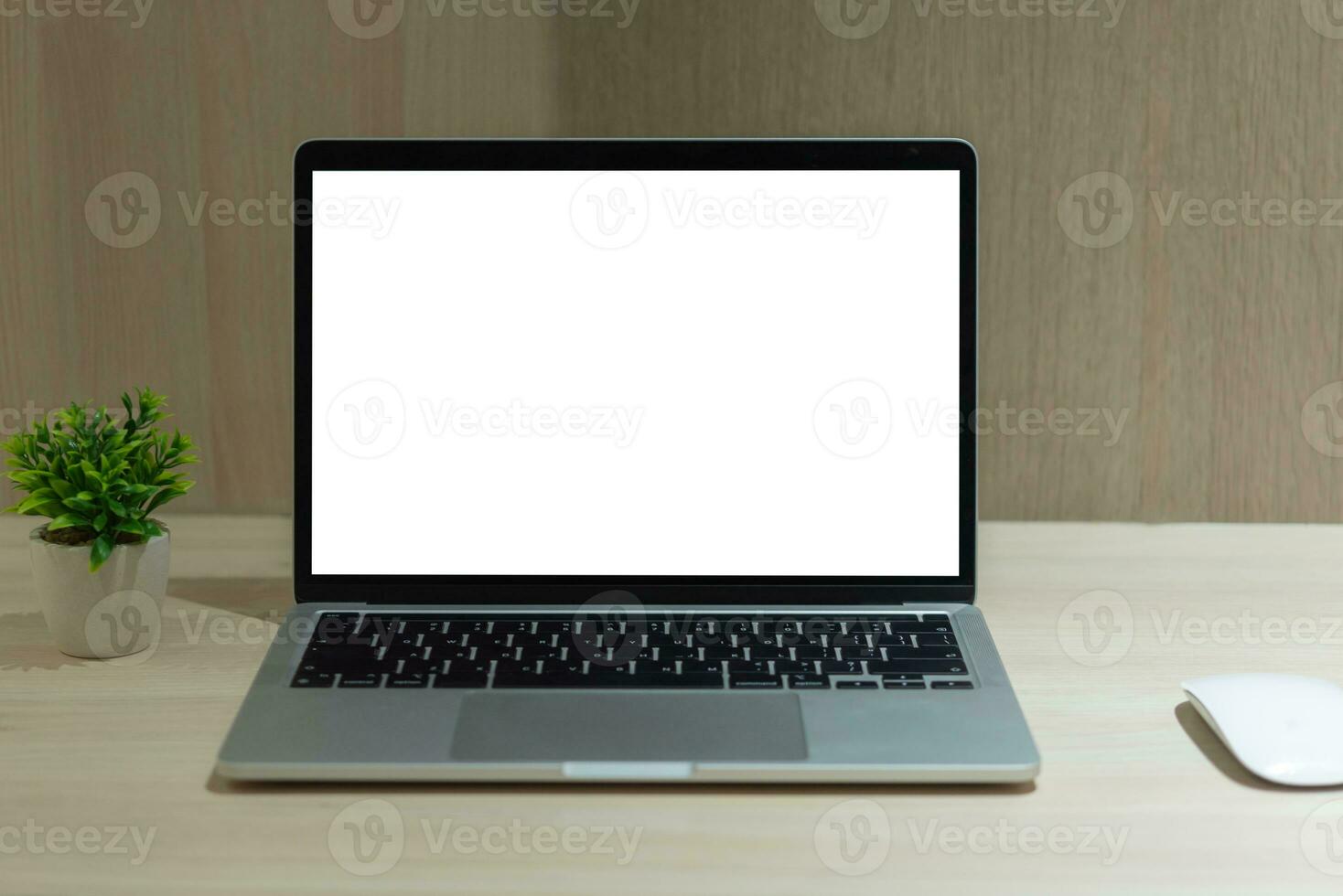 moderno minimalista espacio de trabajo con Bosquejo ordenador portátil en escritorio para creativo profesionales y autónomos foto
