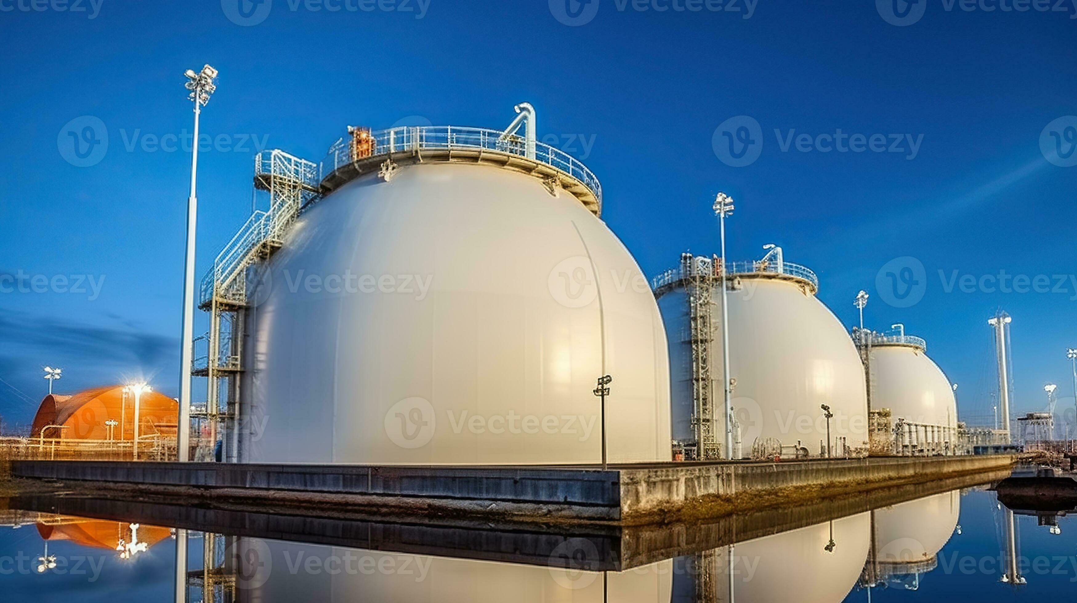 Natural gas tank LNG or liquefied natural Industrial Spherical gas