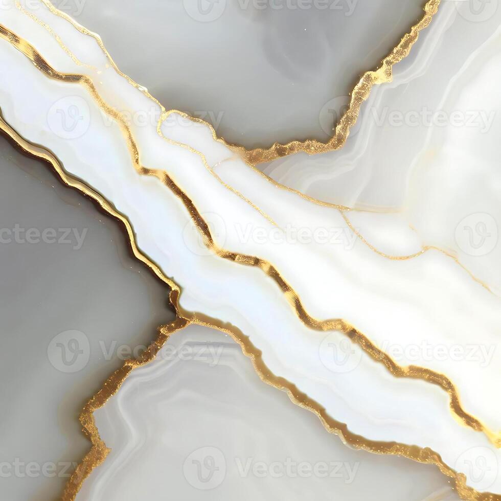 Luxury White Gold Marble texture background . Panoramic Marbling texture design for Banner, invitation, wallpaper, headers, website, print ads, packaging design template. photo