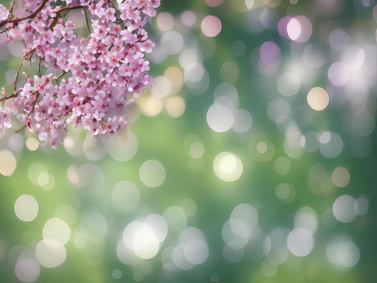 Abstract bokeh and blurred colorful nature background photo
