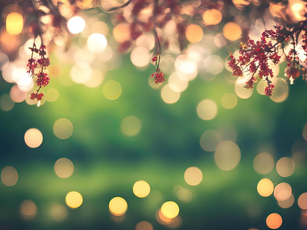 Abstract bokeh and blurred colorful nature background photo