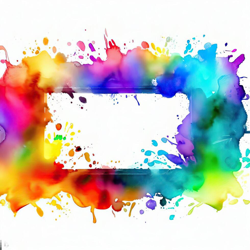 Abstract powder splatted background Freeze motion of color powder exploring photo