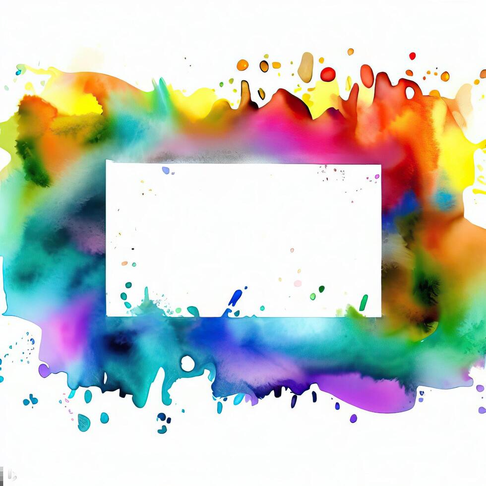 Abstract powder splatted background Freeze motion of color powder exploring generative AI photo