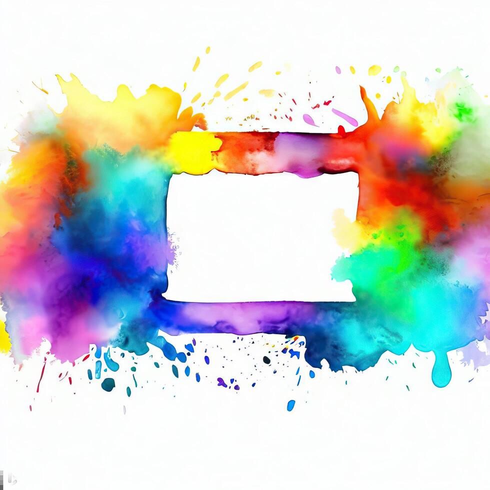 Abstract powder splatted background Freeze motion of color powder exploring photo