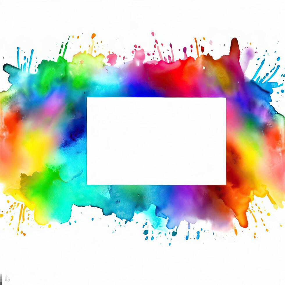 Abstract powder splatted background Freeze motion of color powder exploring generative AI photo