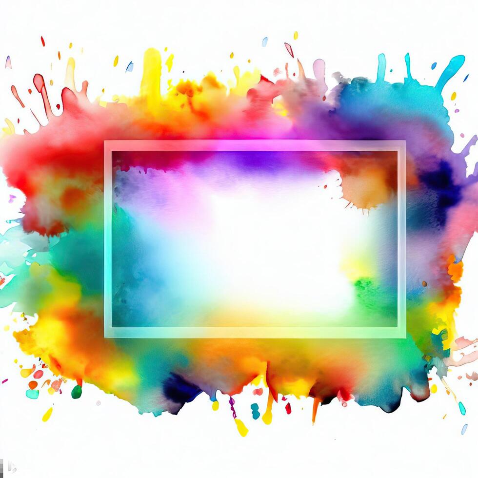 Abstract powder splatted background Freeze motion of color powder exploring photo