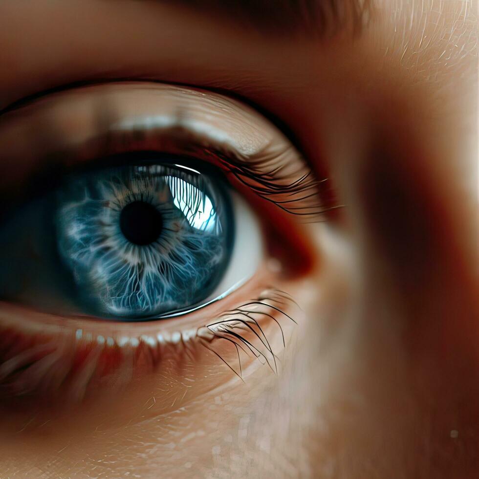 Close-up of woman's eye photo