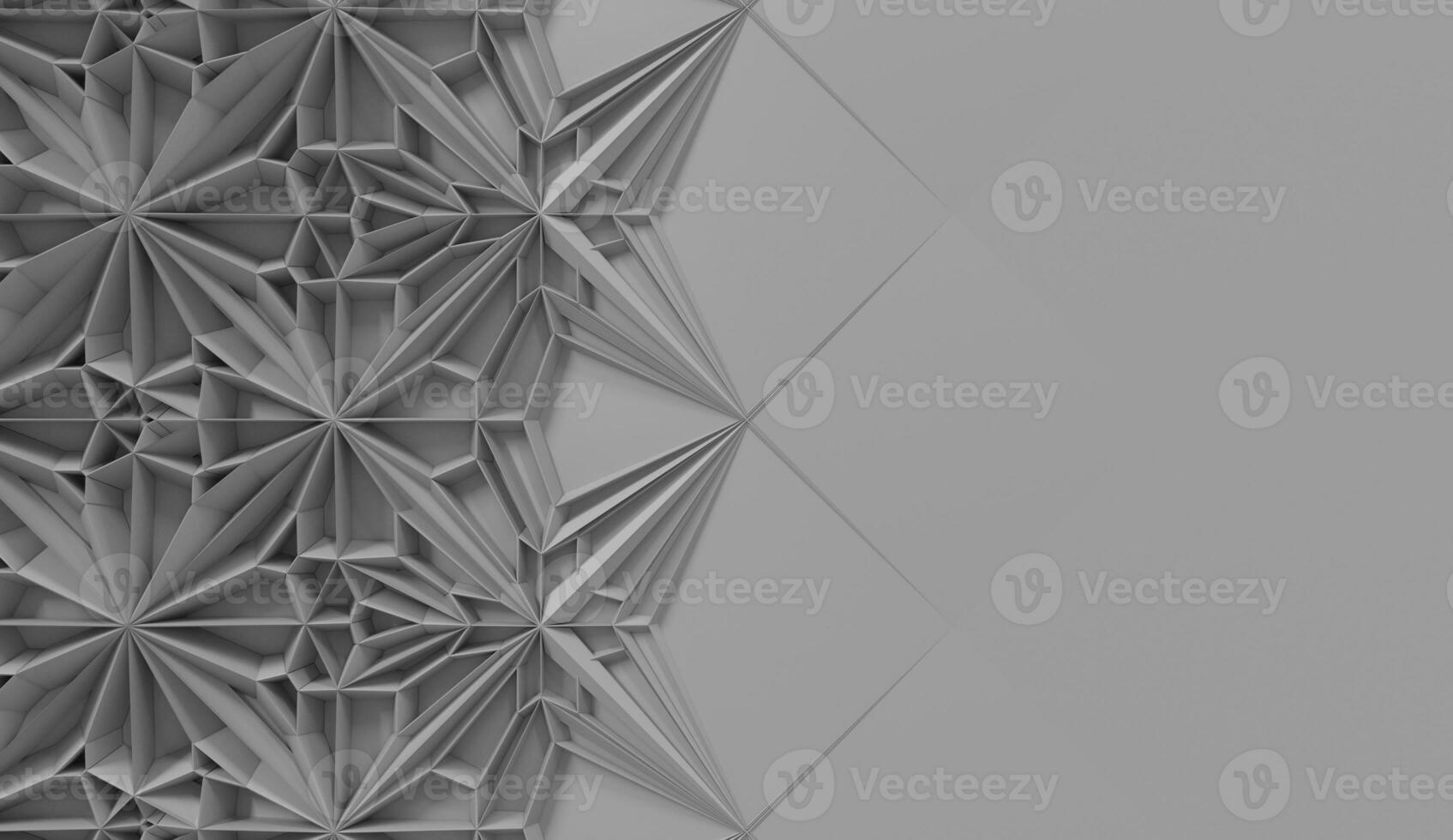 3d abstract geometrical background 3d render illustration photo