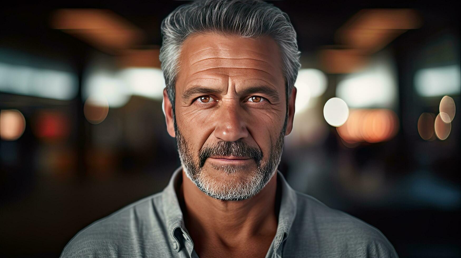 casual elderly man happy smile Middle-aged adults adult men photo