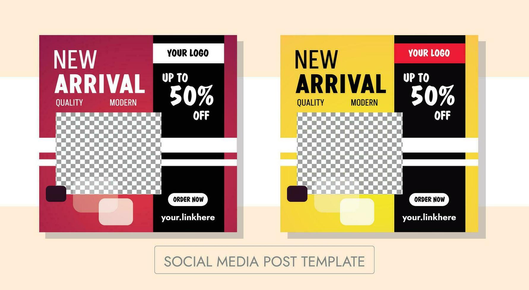 NEW ARRIVAL SOCIAL MEDIA POST COLLECTION vector