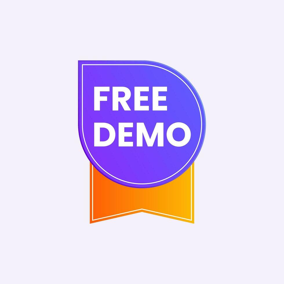 free demo banner vector