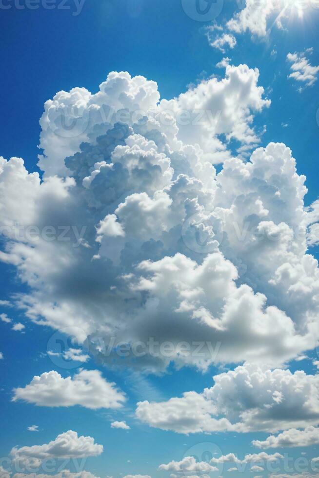 white cloudy morning sky above city photo