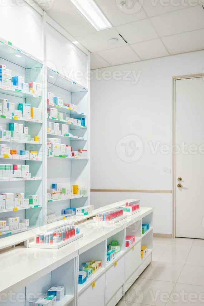 mostrador Tienda mesa farmacia antecedentes estante fármaco médico tienda farmacia foto