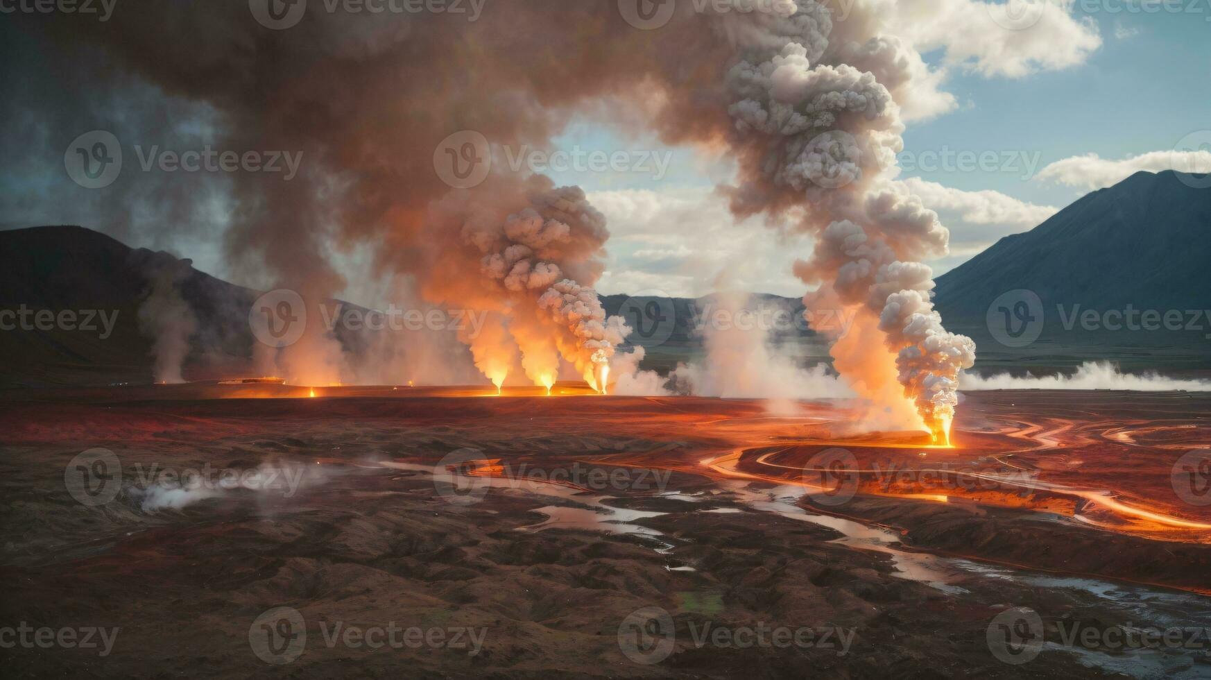 renewable resources using geothermal energy to create clean power photo